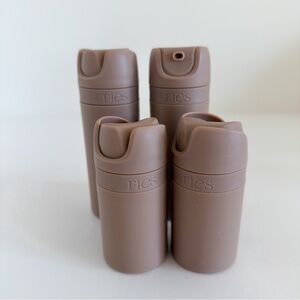 Lot of 4 Ries Refillable Toiletry Bottles